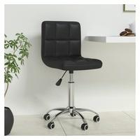 vidaXL B&uuml;rostuhl Drehbar Schwarz Kunstleder