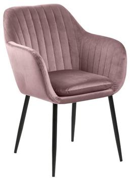 Ambia AC Design Emilia Armlehnstuhl Textil Rosa im Glamour Stil