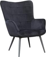 byLIVING Sessel "Uta" 1 Stk. tlg. wahlweise mit oder ohne Hocker, in Cord, Samt oder