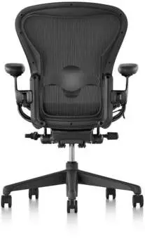 Herman Miller Aeron Größe B Komplettmodell mit Vinylpads graphite – Vielseitige Anpassungsmöglichkeiten für maximalen Komfort
