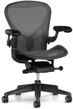 Herman Miller Aeron Größe B Komplettmodell mit Vinylpads graphite Herman Miller Aeron Größe B Komplettmodell mit Vinylpads graphite