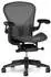 Herman Miller Aeron Größe B Komplettmodell mit Vinylpads graphite