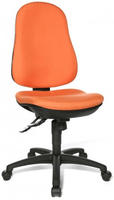 Topstar B&uuml;rostuhl Support SY, 8550 G04 Stoff orange, Gestell schwarz