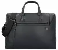 Piquadro Aktentasche Leder 43.5 cm Laptopfach schwarz