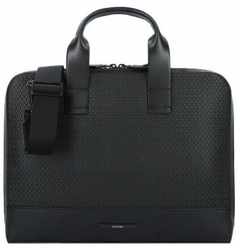 Calvin Klein Modern Bar Gusset Briefcase black nano mono (K50K511366-0GL)