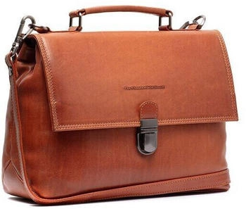 The Chesterfield Brand Renata Gusset Briefcase Messenger (C48.1352) cognac