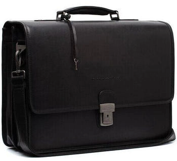 The Chesterfield Brand Glenwood Gusset Briefcase Messenger (C40.1096) black