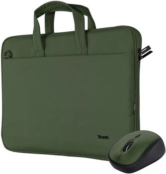 Trust Laptoptaschen-Maus-Set gr&uuml;n