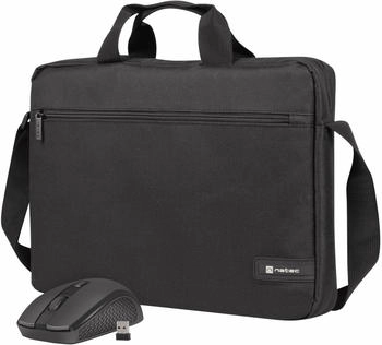 Natec Wallaroo 2 Laptop Bag 15,6'' with Mouse black