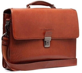 The Chesterfield Brand Salvatore Gusset Briefcase Messenger (C40.1101) cognac
