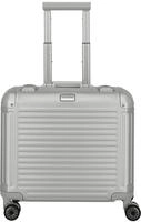 travelite Hartschalen-Trolley "NEXT Trunk Reisekoffer Aluminium" 32 l 4 Rollen