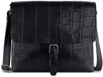 Bugatti Nevio Gusset Briefcase Messenger (495922) black Bugatti Nevio Gusset Briefcase Messenger (495922) black