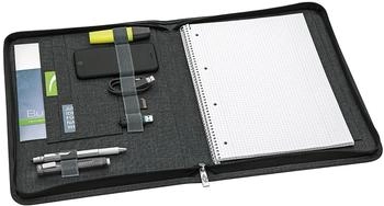 Wedo College Schreibmappe A4 grau Polyester mit Rei&szlig;verschluss (58351412)