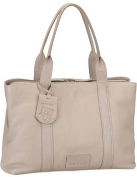 Burkely Soft Skylar Schultertasche Leder mit Laptopfach Grau (1000331.85.12)