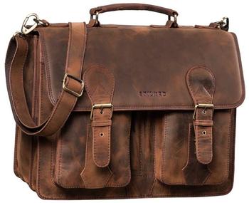 STILORD Kronos Briefcase 40 cm sepia