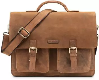 Leabags Miami Business Bag fox