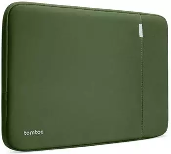 tomtoc Defender Series A13 Laptop Sleeve 16" MacBook Pro green