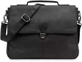 Leabags Texas Business Bag nature black