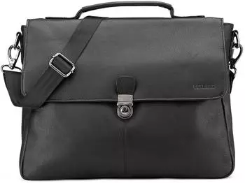 Leabags Texas Business Bag nappa black