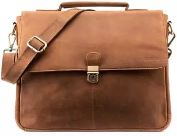 Leabags Texas Business Bag fox