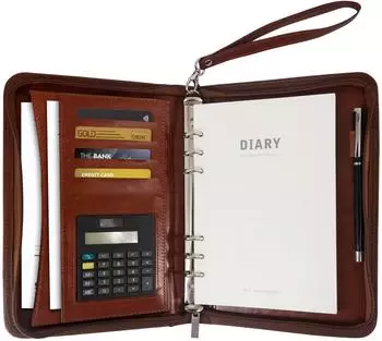 GraduationMall Schreibmappe A5 (LTP007) braun
