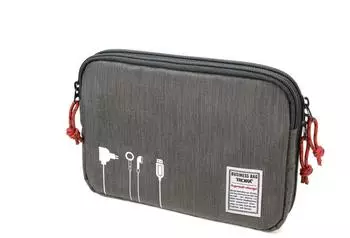 Troika Business Tech Pouch 2 Elektronik-Organizer, Polyester, schwarz/grau (BBG64/GY)