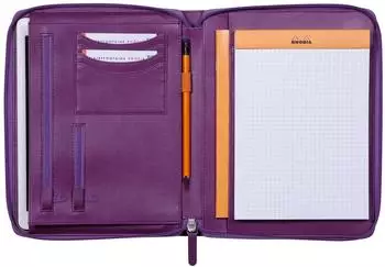 Rhodia Rhodiarama Konferenzmappe A5, Kunstleder, violett (168105C)