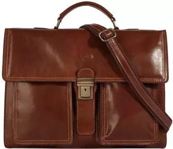 piké Aktentasche Echtleder, braun (31779057)