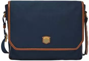 Fossil Hayes Courier Umh&auml;ngetasche mit Laptopfach, navy (MBG9628400)