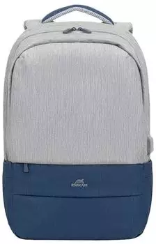Rivacase Prater Notebook-Rucksack 17,3" grau/dunkelblau (7567)