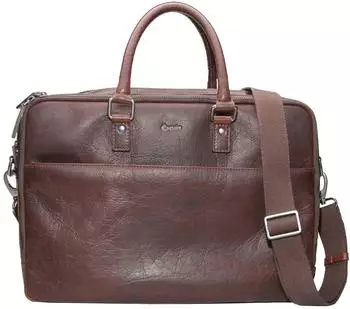 Esquire Buffalo 85 Business Bag Laptoptasche, B&uuml;ffelleder, dunkelbraun (8867-85-02)