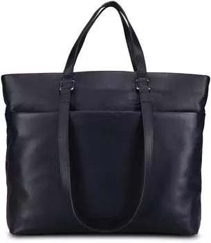 Jost Lysa Business Shopper Leder, blau, 36cm, Laptopfach (3349-006)