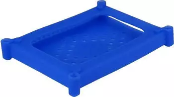 Inter-Tech Schutzh&uuml;lle f&uuml;r 2,5" HDDs/SSDs, Silikon, blau (88885384)