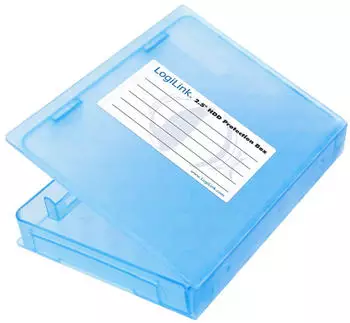 LogiLink HDD Schutz-Box 2,5" wasserresistent, blau (UA0131)