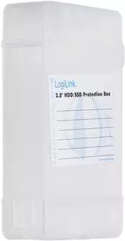 LogiLink Schutzbox f&uuml;r 2x 2,5" HDD/SSD, transparent (UA0277)