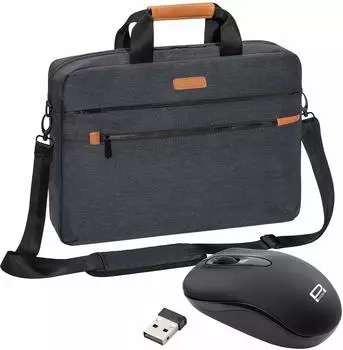 PEDEA Elegance Pro Laptoptasche 15,6" mit Schultergurt, grau (SET010-66066435)