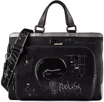 Anekke Iron Briefcase Laptoptasche, schwarz (43756-116)