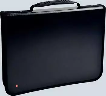 Exacompta Exafolder Konferenzmappe A4, 4 Ringe 30mm, schwarz (55634E)