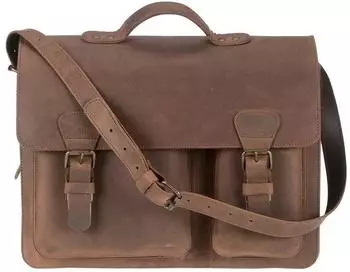 Ruitertassen Ranger Lehrertasche Leder, 2 Fächer, braun (732137)