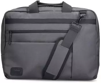 Rieker Business-Tasche 40x30x12cm Textil grau/schwarz (H5200)