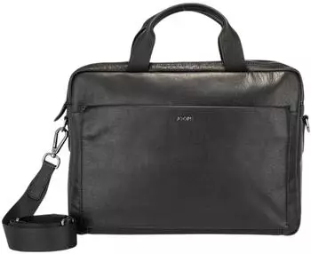 Joop! Teramo Aktentasche Leder 40cm mit Laptopfach, schwarz
