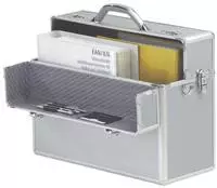 ALUMAXX Pilotenkoffer ALPHA 45100 Zahlenschloss 48x37,5x20cm silber