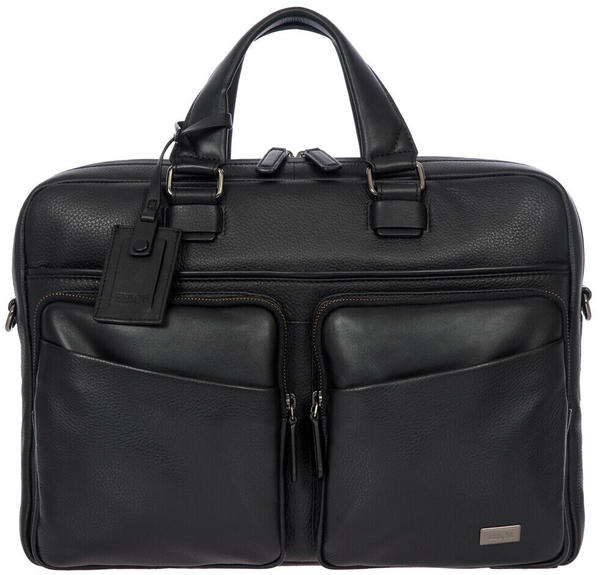 Bric's Milano Leather Briefcase (BR107705) black