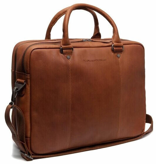 The Chesterfield Brand Wax Pull Up Boston Gusset Briefcase cognac (C40-1086-31)