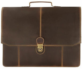 Buckle & Seam Sierra Gusset Briefcase brown2 (1120SIE015BLU)