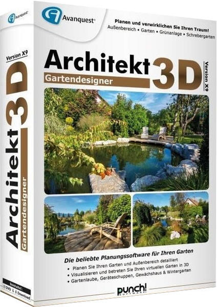 Avanquest Architekt 3D X9 Gartendesigner (DE) (Box)