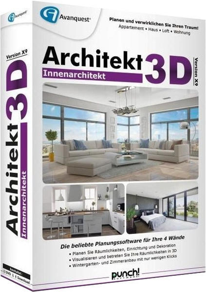 Avanquest Architekt 3D X9 Innenarchitekt (DE) (Box)