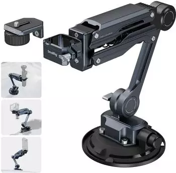 SmallRig Mini Shock Absorber Arm for DJI Osmo Pocket 4/Pocket 3/GoPro HERO13/Insta360 X5/X4 (5123)