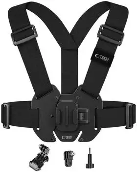 Tech-Protect GA100 Action-Cam Brusthalterung, schwarz