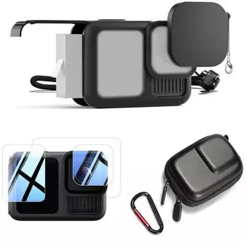 Wigento HERO13 Black Zubehör-Set mit Case, Schutzglas, Lens Cap & Tasche (880720)